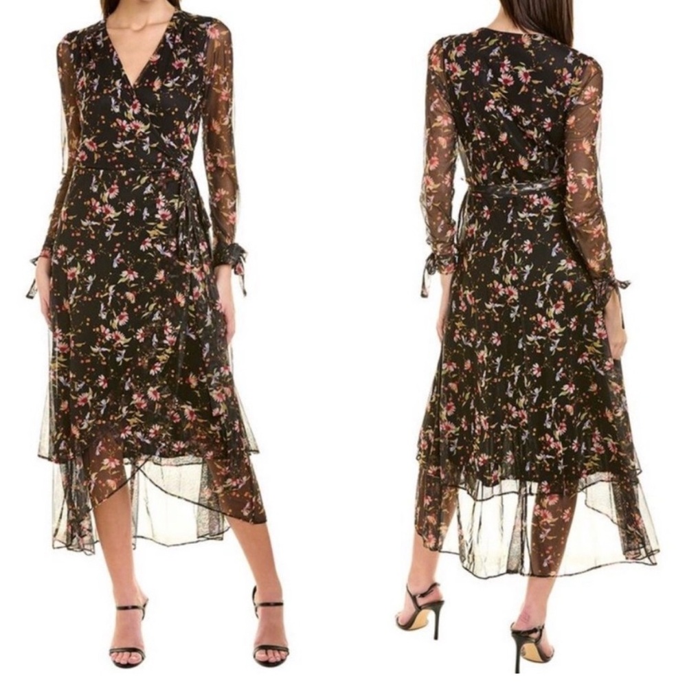 Floral Black Dress
